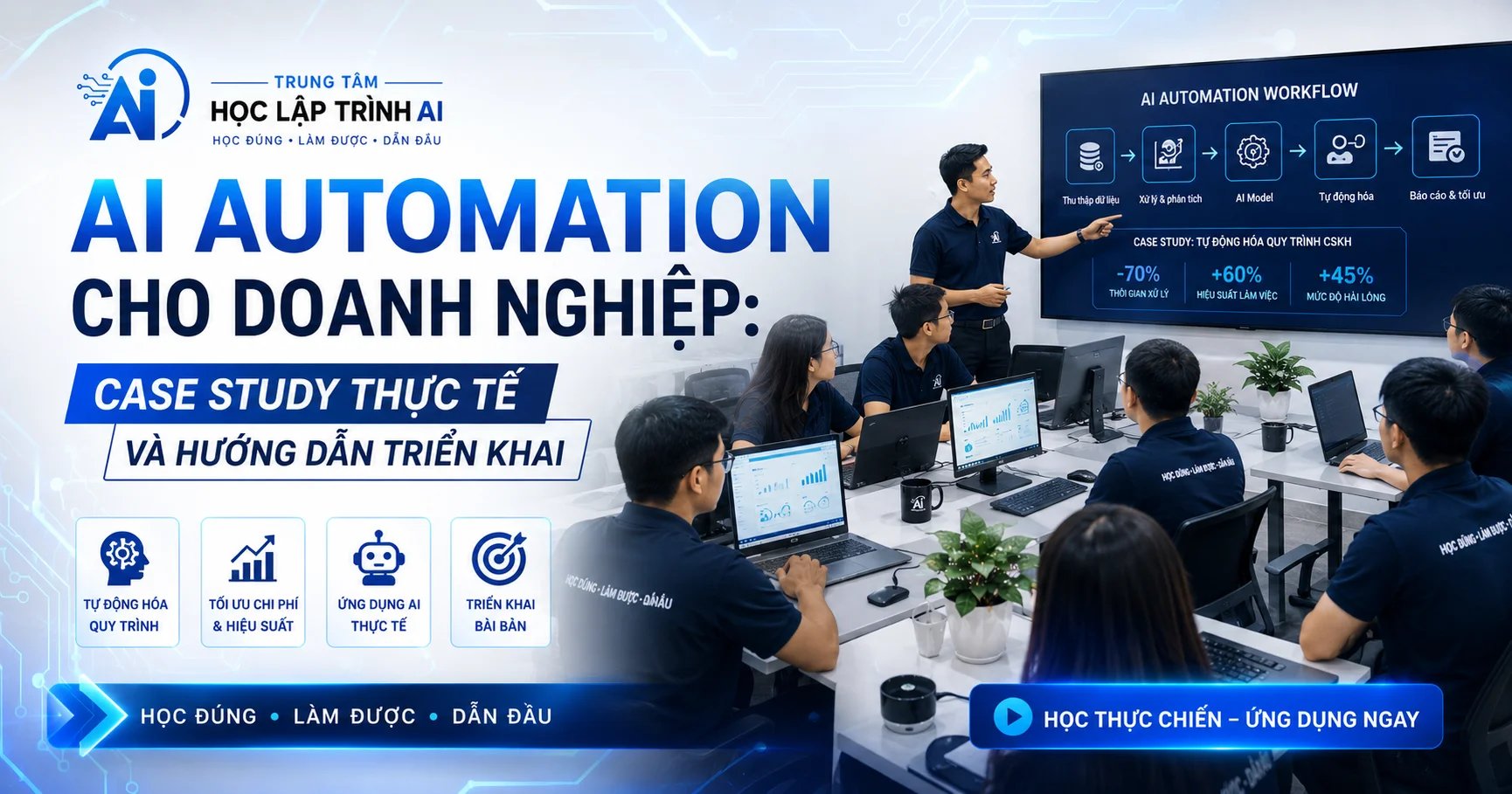 AI Automation Cho Doanh Nghiệp: Case Study Thực Tế Và Hướng Dẫn Triển Khai